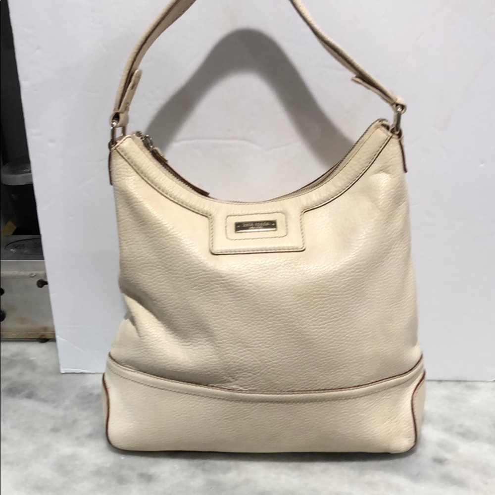 Kate Spade Hudson Pebble Leather Large Hobo Bag Cream/Off White in EUC - Picture 1 of 16